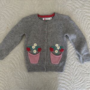 Baby Boden Flowerpot Pocket Sweater